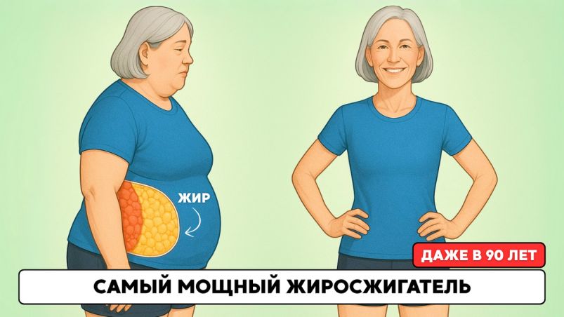 1 простой алгоритм жиросжигания: не подводит даже в 90 лет — легко, понятно, научно