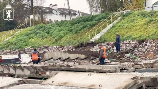 Артём Молчанов: На общественной территории «Стадион Спартаковец» приступили к демонтажу старых трибун