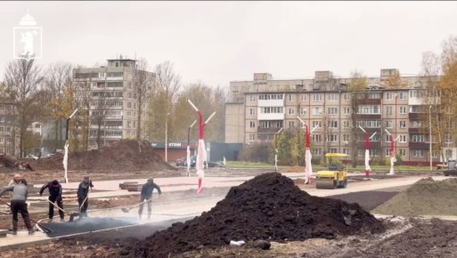На аллее Ткаченко залили велодорожку!