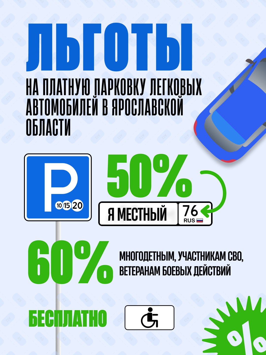 Право на льготную парковку получит каждый из нас