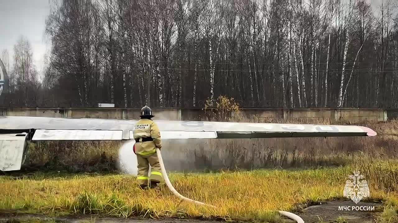 Пожарно-тактические учения в аэропорту Ярославля