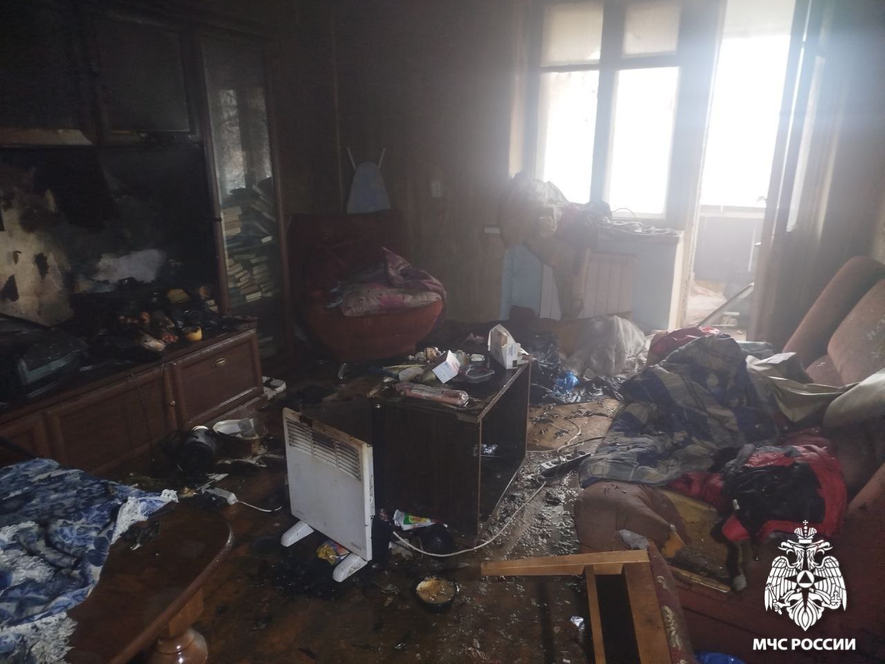 В результате пожара погибла женщина В результате пожара погибла женщина