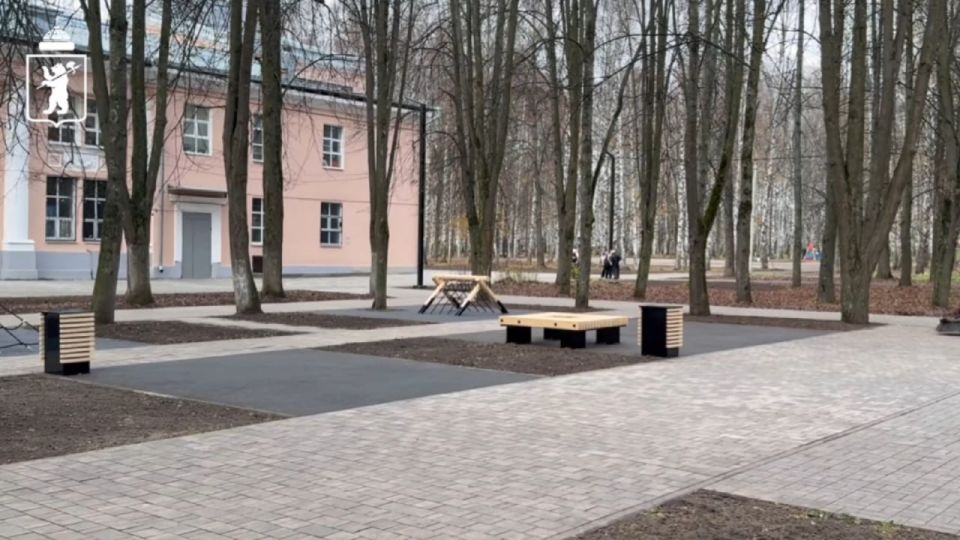 Благоустройство территории у ДК «Гамма» в Ярославле завершено