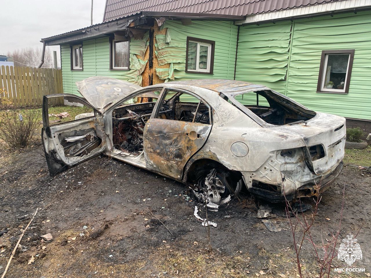 Рано утром в Ярославском округе произошёл пожар