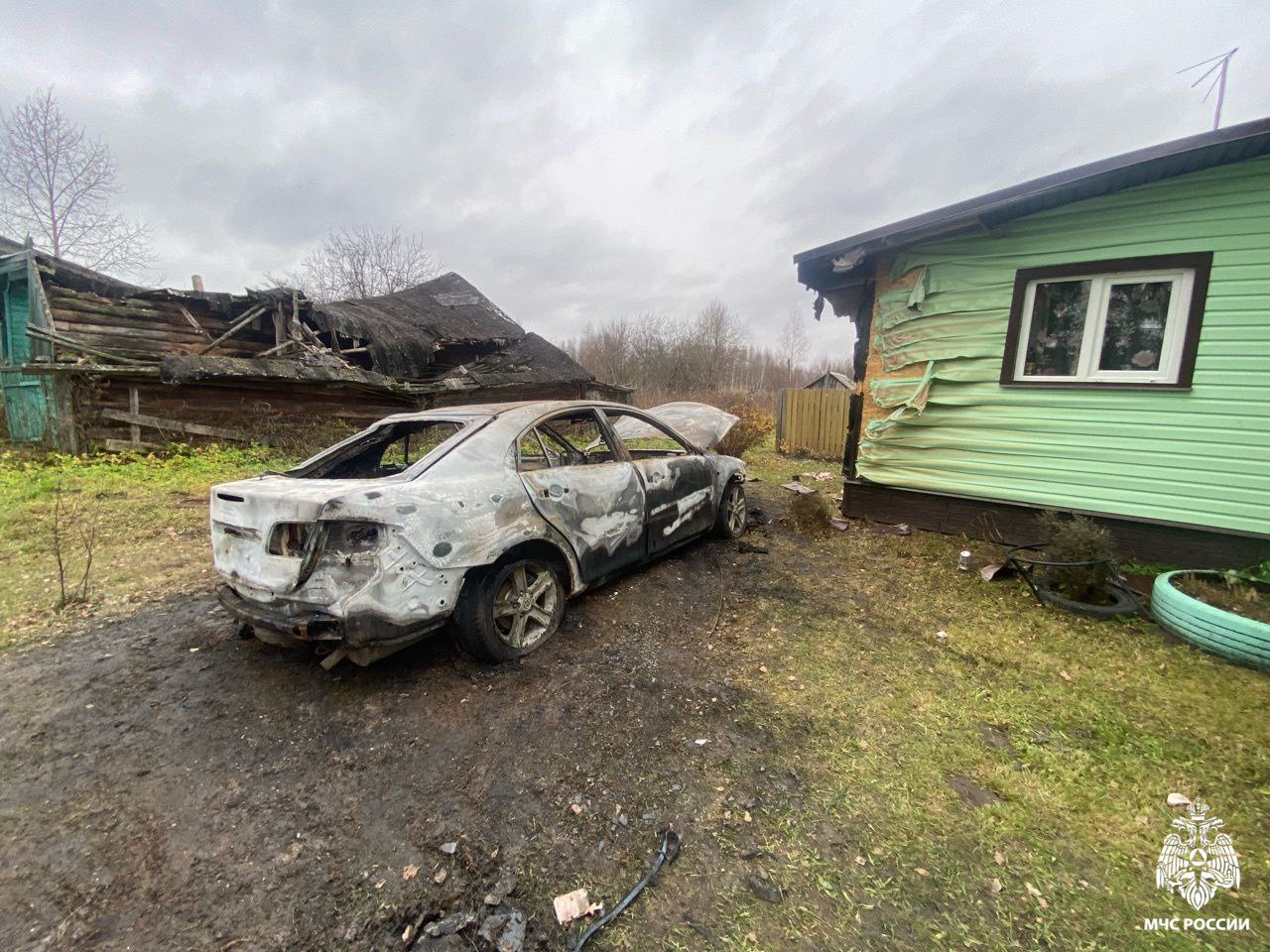 Рано утром в Ярославском округе произошёл пожар Рано утром в Ярославском округе произошёл пожар