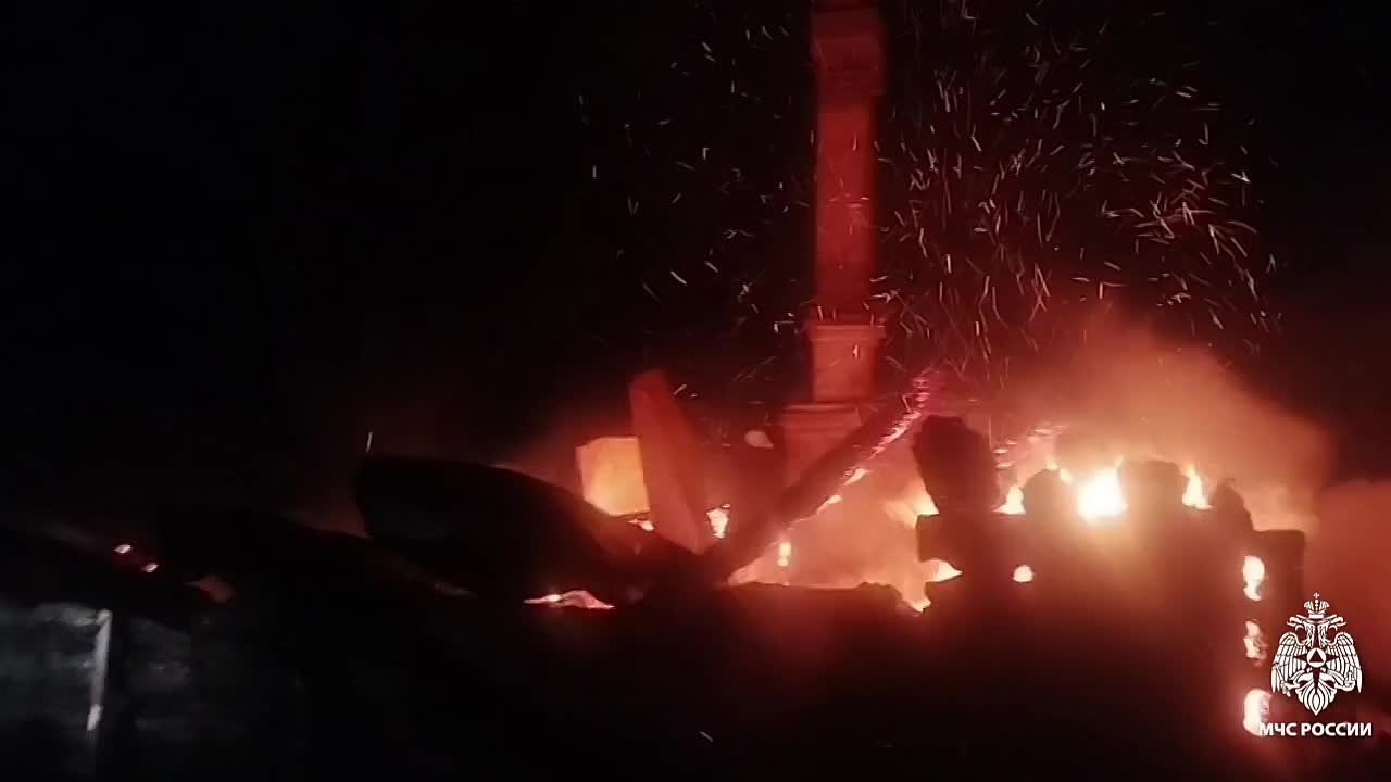 В результате пожара погиб человек