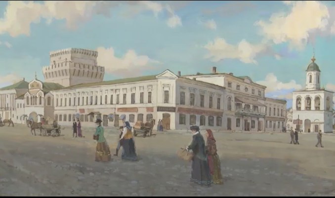 В Ярославле открылась выставка с изображением старинных улиц города