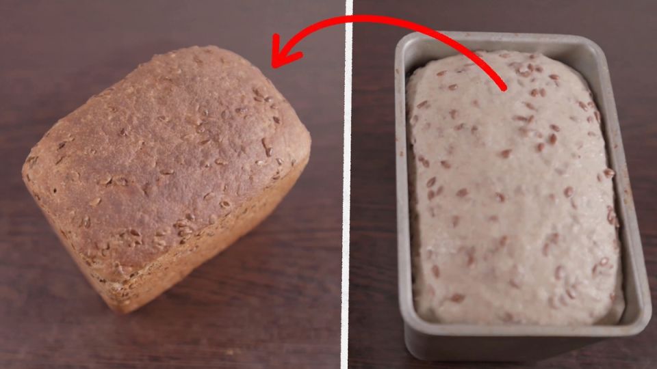 Искусство домашней выпечки: ржано-пшеничный хлеб с льном на закваске