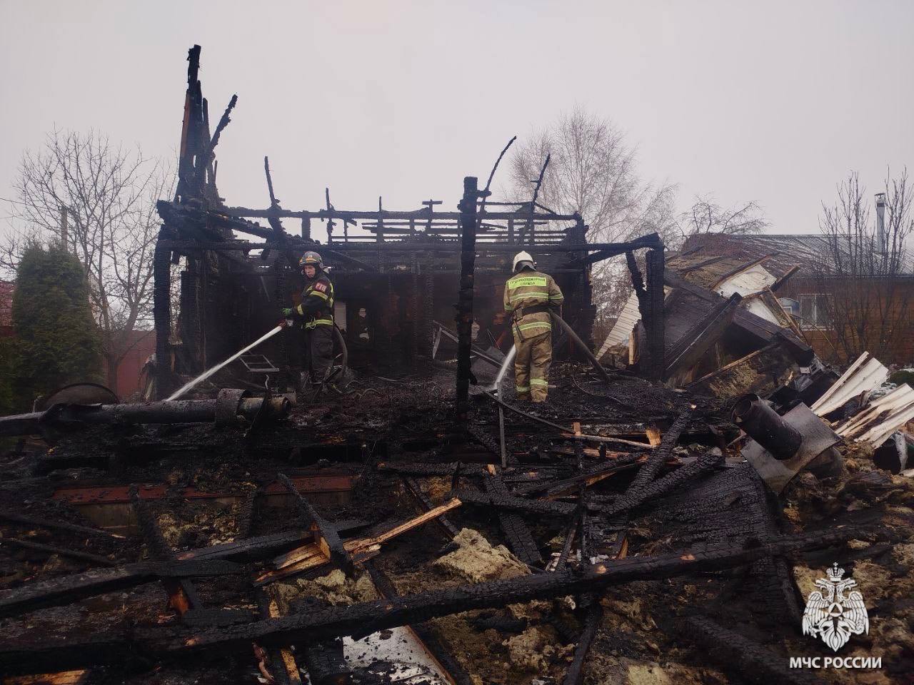В Переславль-Залесском округе сгорел дом В Переславль-Залесском округе сгорел дом