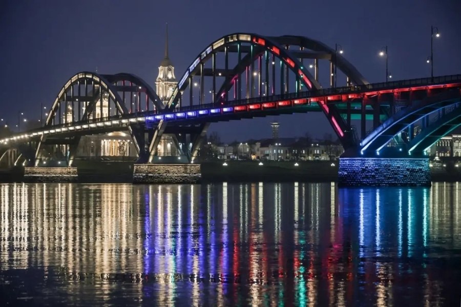 Подсветку Рыбинского моста презентуют 20 декабря