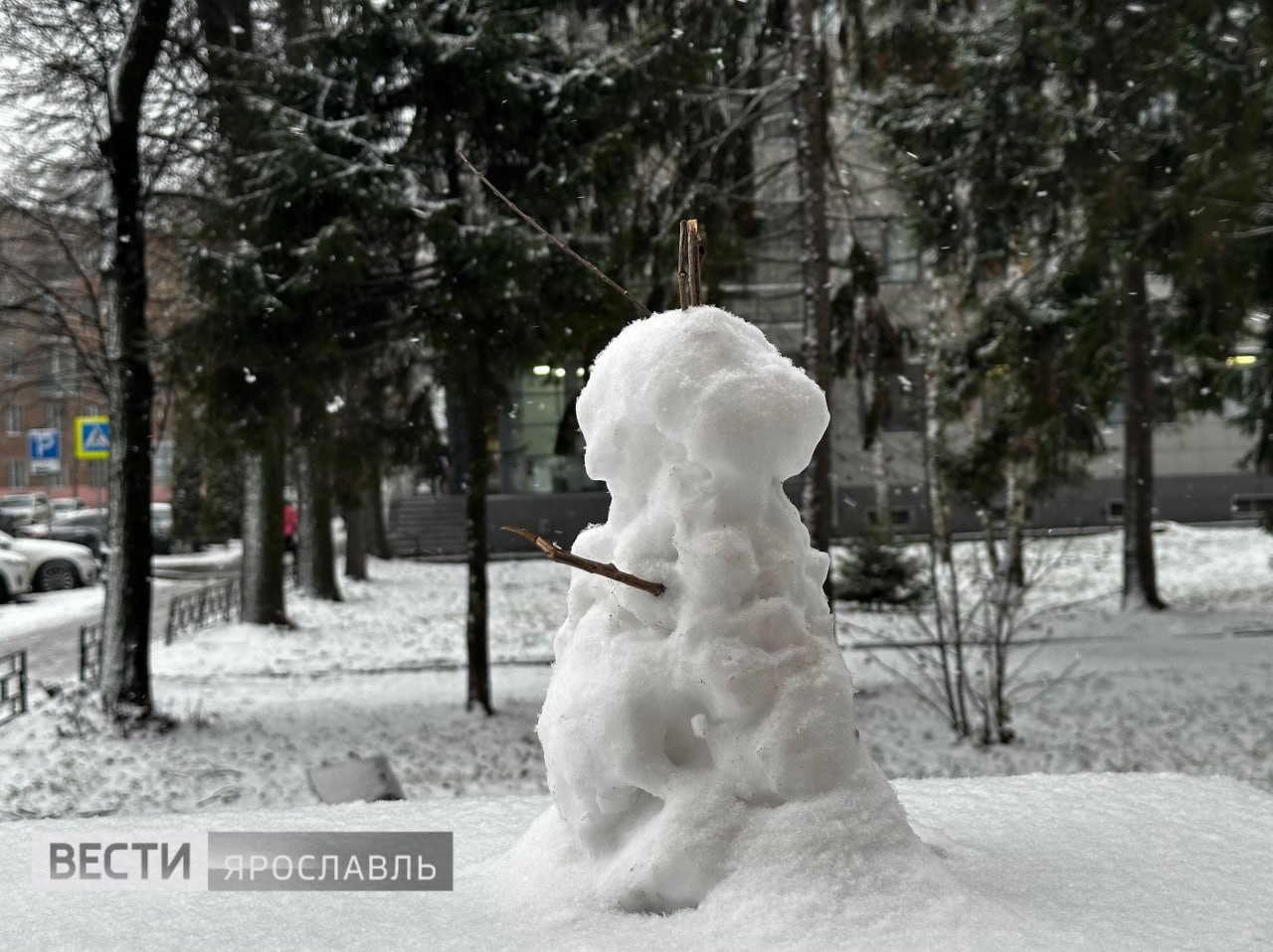 Доброе утро, Ярославль!. И снова «плюс» за окном… Начало недели выдалось снежным