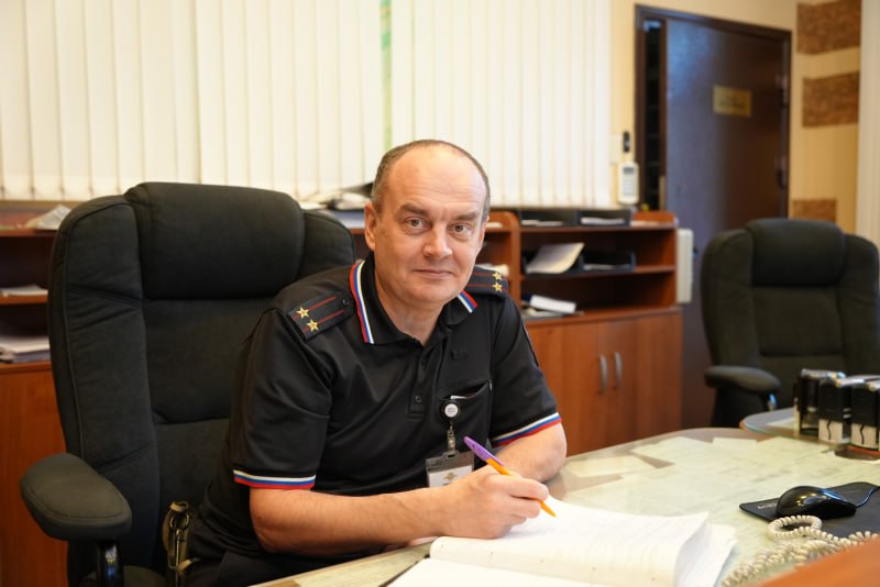 Лауреат областного конкурса "Лучший сотрудник органов внутренних дел" подполковник полиции Владимир Маринин: «Нужно обучать молодых сотрудников»