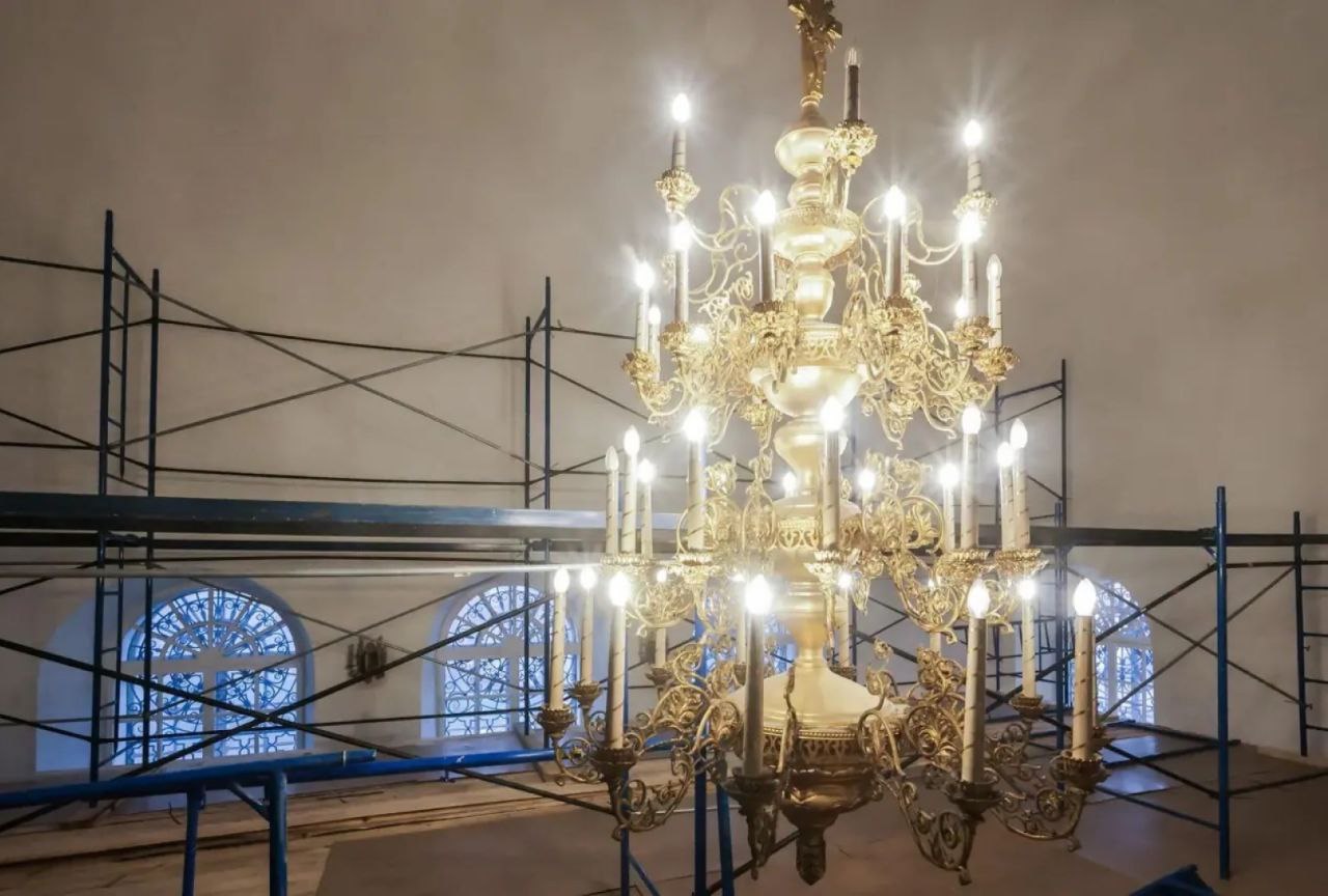 Спасо-Преображенском соборе Рыбинска готовятся к росписи Спасо-Преображенском соборе Рыбинска готовятся к росписи