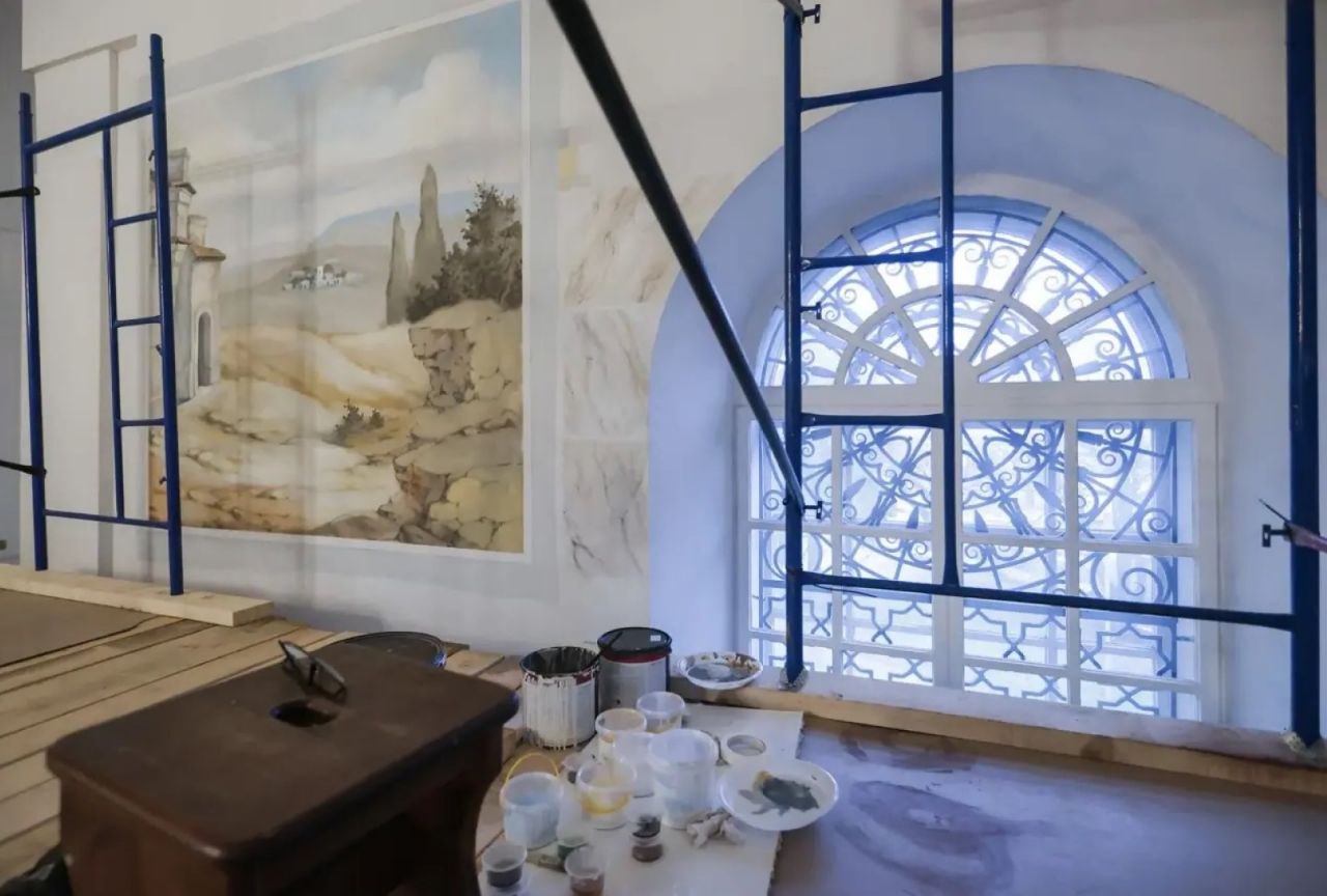 Спасо-Преображенском соборе Рыбинска готовятся к росписи Спасо-Преображенском соборе Рыбинска готовятся к росписи