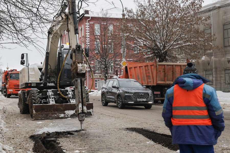 В Рыбинске приступили к замене водопроводных сетей на улице Стоялой