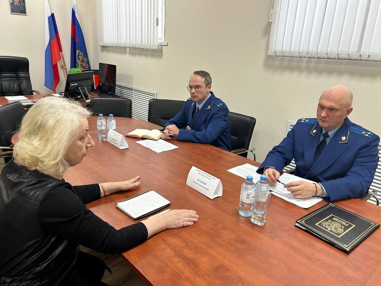 Первый заместитель прокурора Ярославской области Алексей Путилов провел личный прием жителей Красноперекопского района г. Ярославля