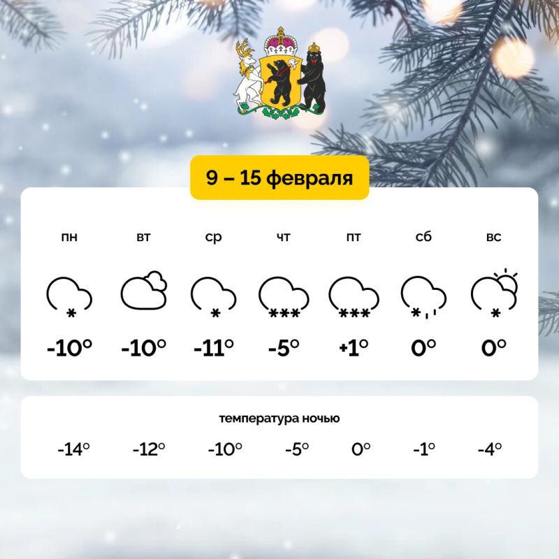 Нас ждут снежные дни и потепление к выходным