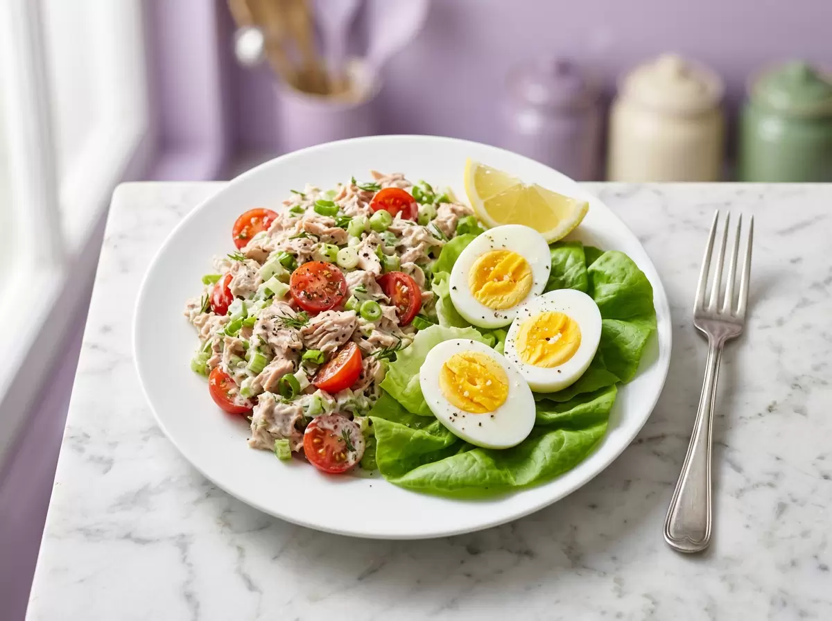Легкий салат с тунцом: идеальный кето-обед за 20 минут