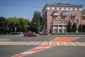 На дорогах Рыбинска появилась красная разметка
