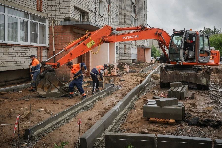 В Рыбинске продолжается программа ремонта дворов В Рыбинске продолжается программа ремонта дворов