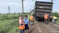 В Ярославле с рельсов сошли вагоны с щебнем