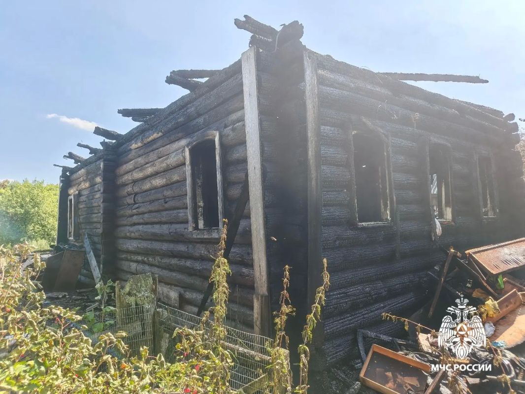 В результате пожара погиб пожилой мужчина В результате пожара погиб пожилой мужчина