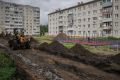 В Рыбинске продолжается благоустройство двора на Юбилейной