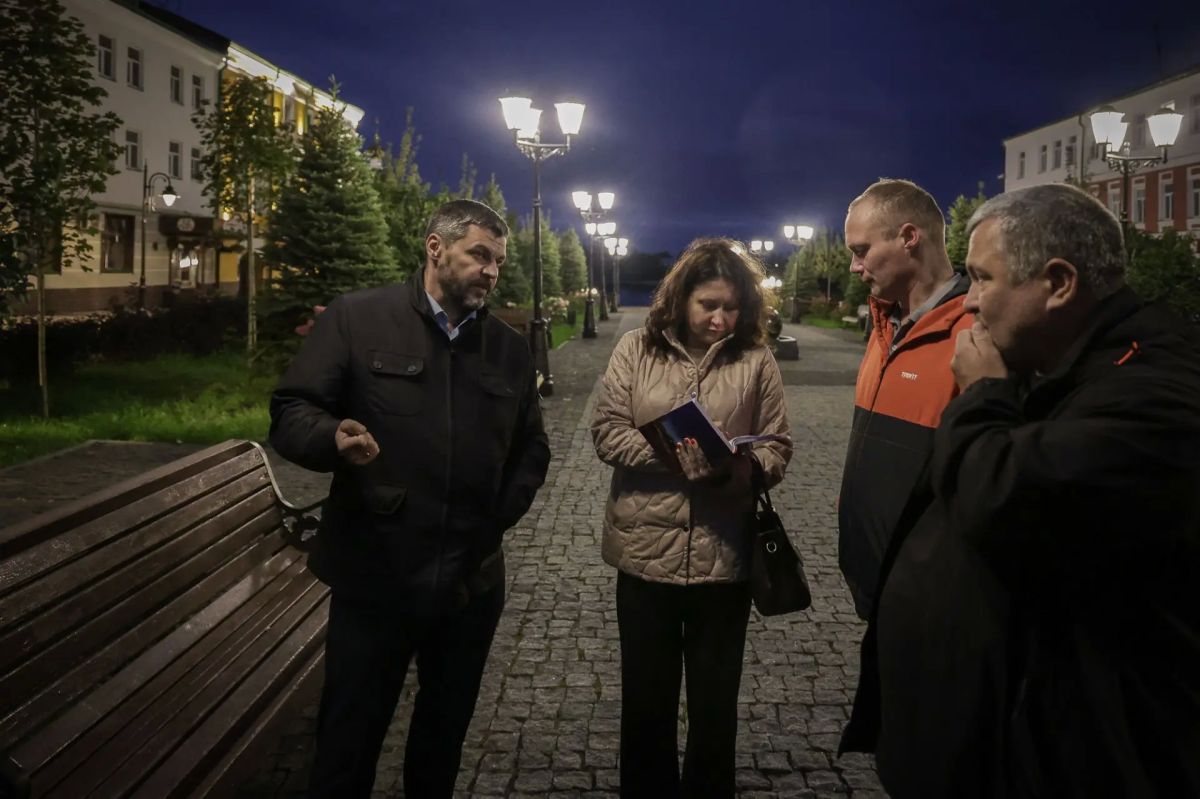 Глава города проверил состояние исторического центра Глава города проверил состояние исторического центра