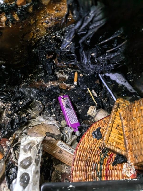 В результате пожара погиб человек В результате пожара погиб человек