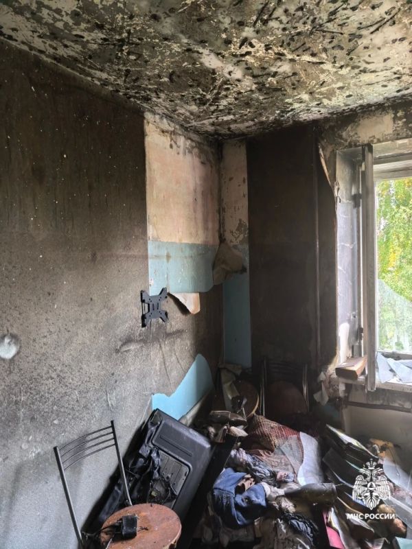 В результате пожара погиб человек В результате пожара погиб человек