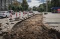Вдоль площади Жукова начали обустройство тротуара