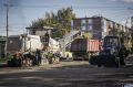 В Рыбинске ремонтируют троллейбусное кольцо на улице Расторгуева