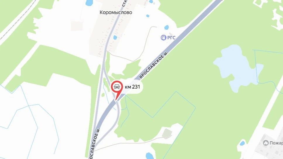На 231-м километре трассы М-8 «Холмогоры» в Ярославской области с 1 по 7 октября ограничено движение в сторону Ярославля