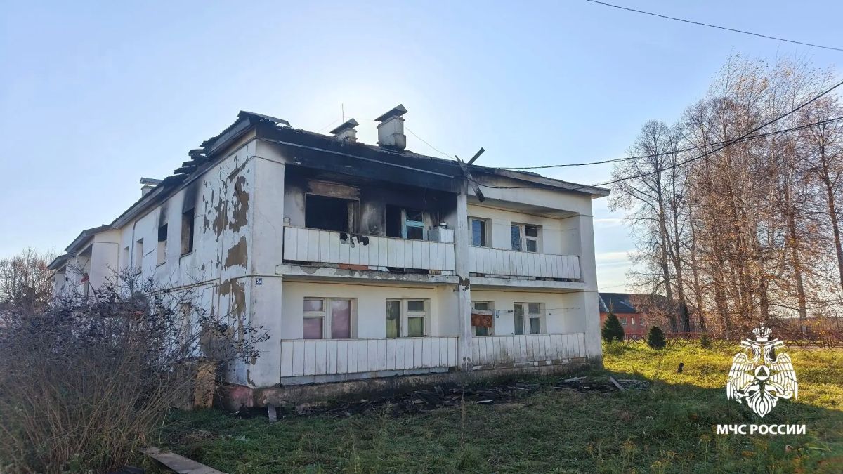 При пожаре в Большесельском округе погиб человек При пожаре в Большесельском округе погиб человек